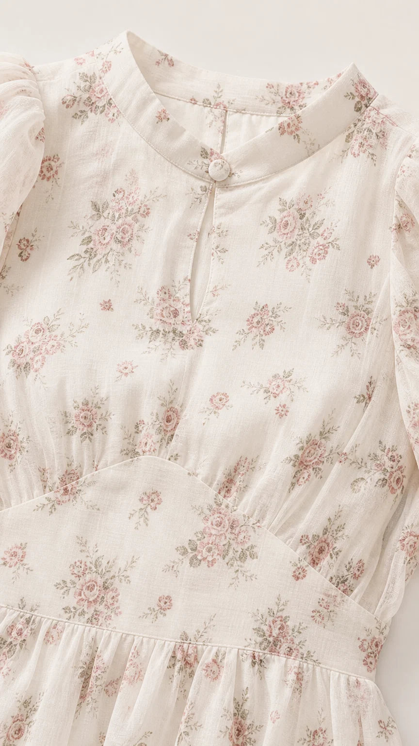 Women's Floral Print Puff Sleeve Peplum Tiered Maxi Dress