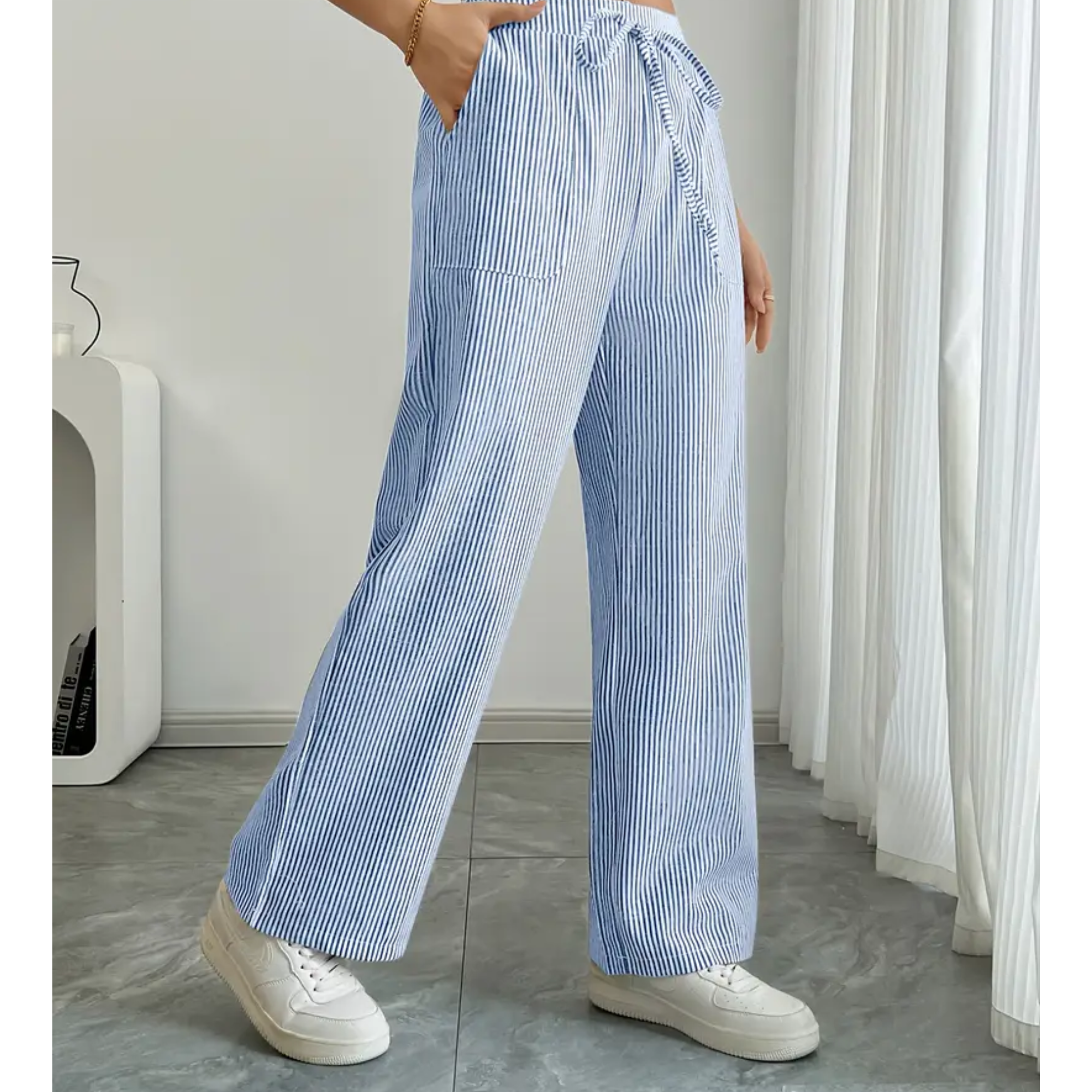 AMBER™ - ELEGANT DRAWSTRING WIDE-LEG PANTS