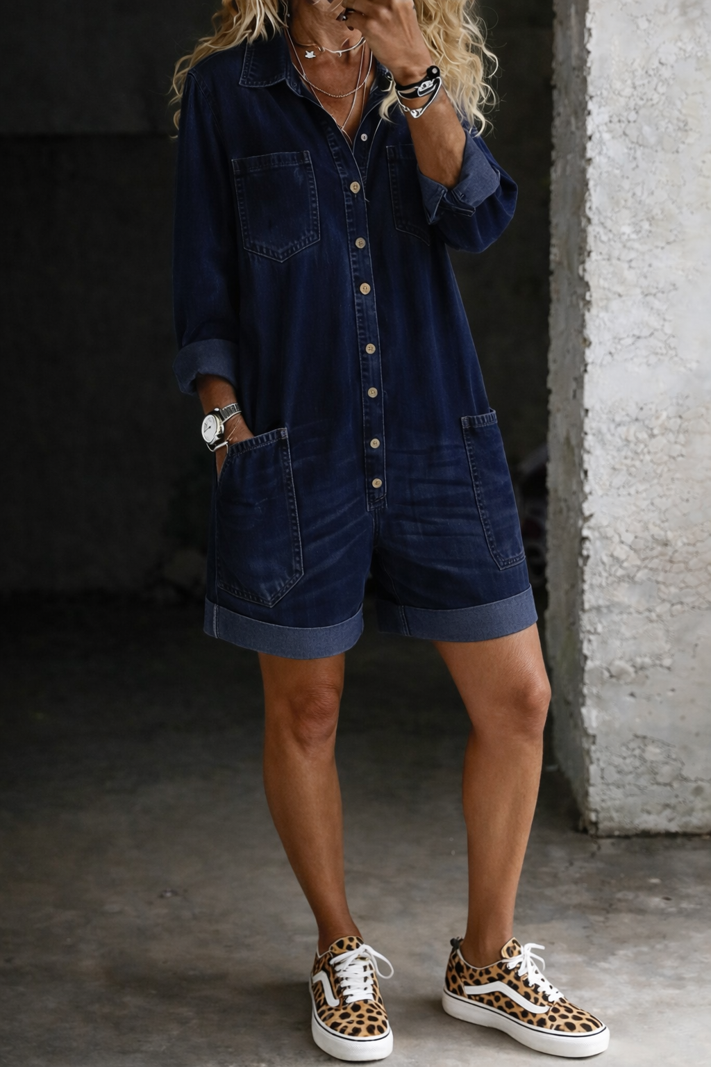 ABILENE | Denim Romper
