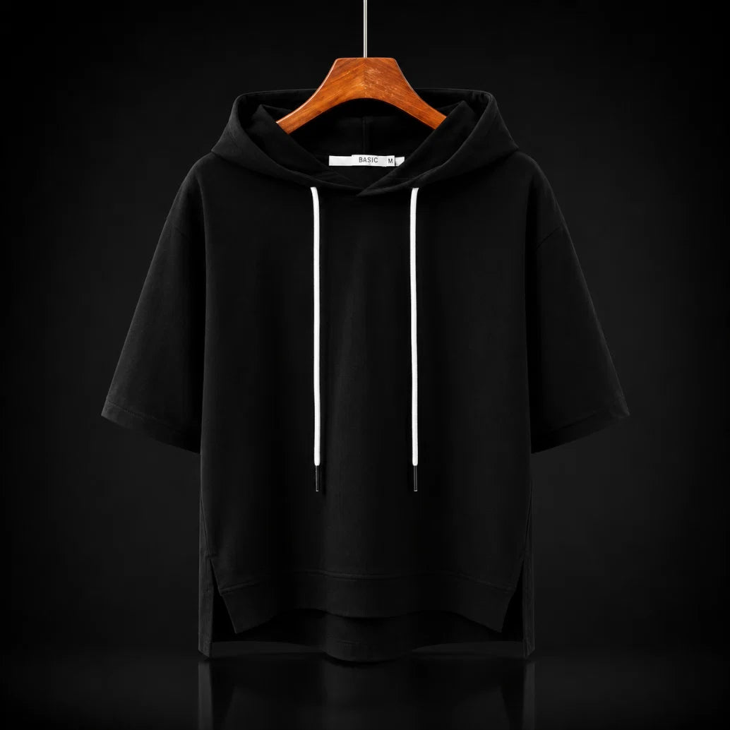 Willow Cotton Half Sleeve Hoodie