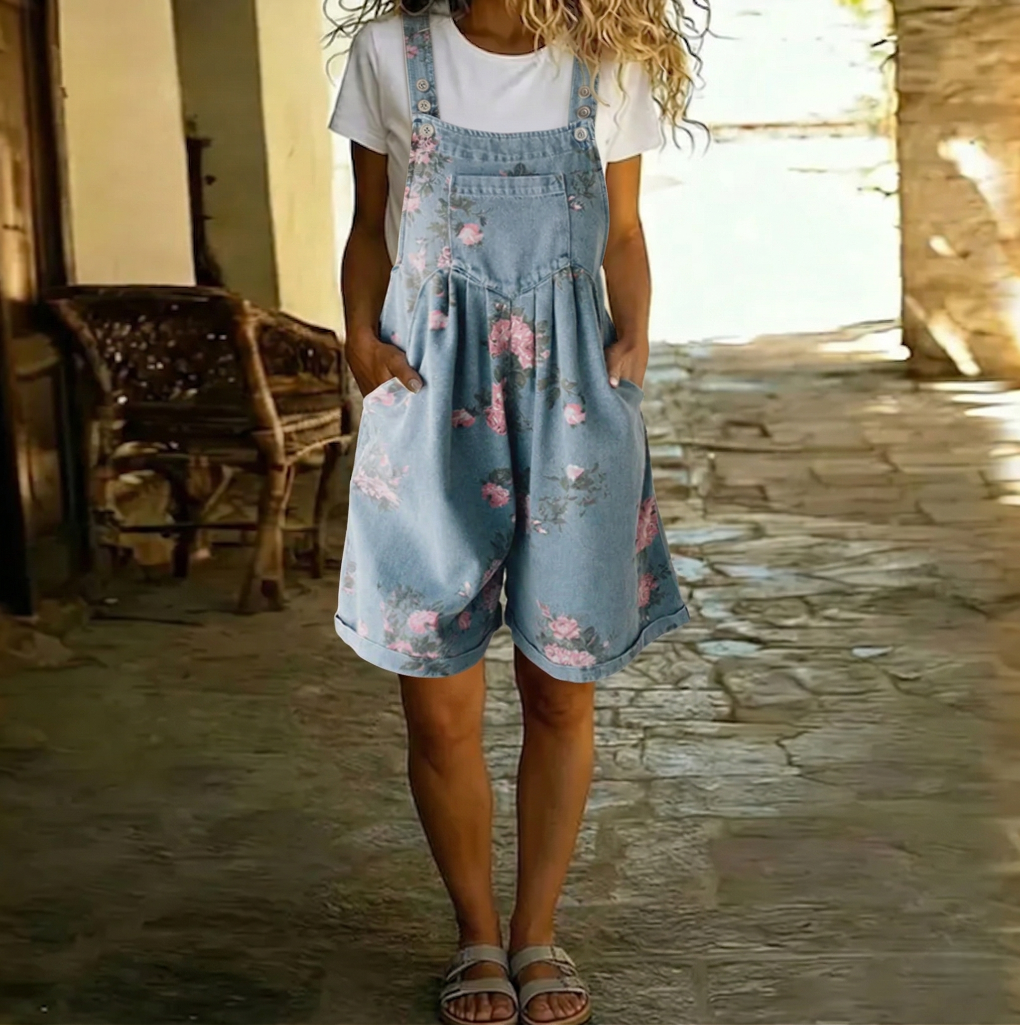 ROSWELL | Denim Short Dungarees