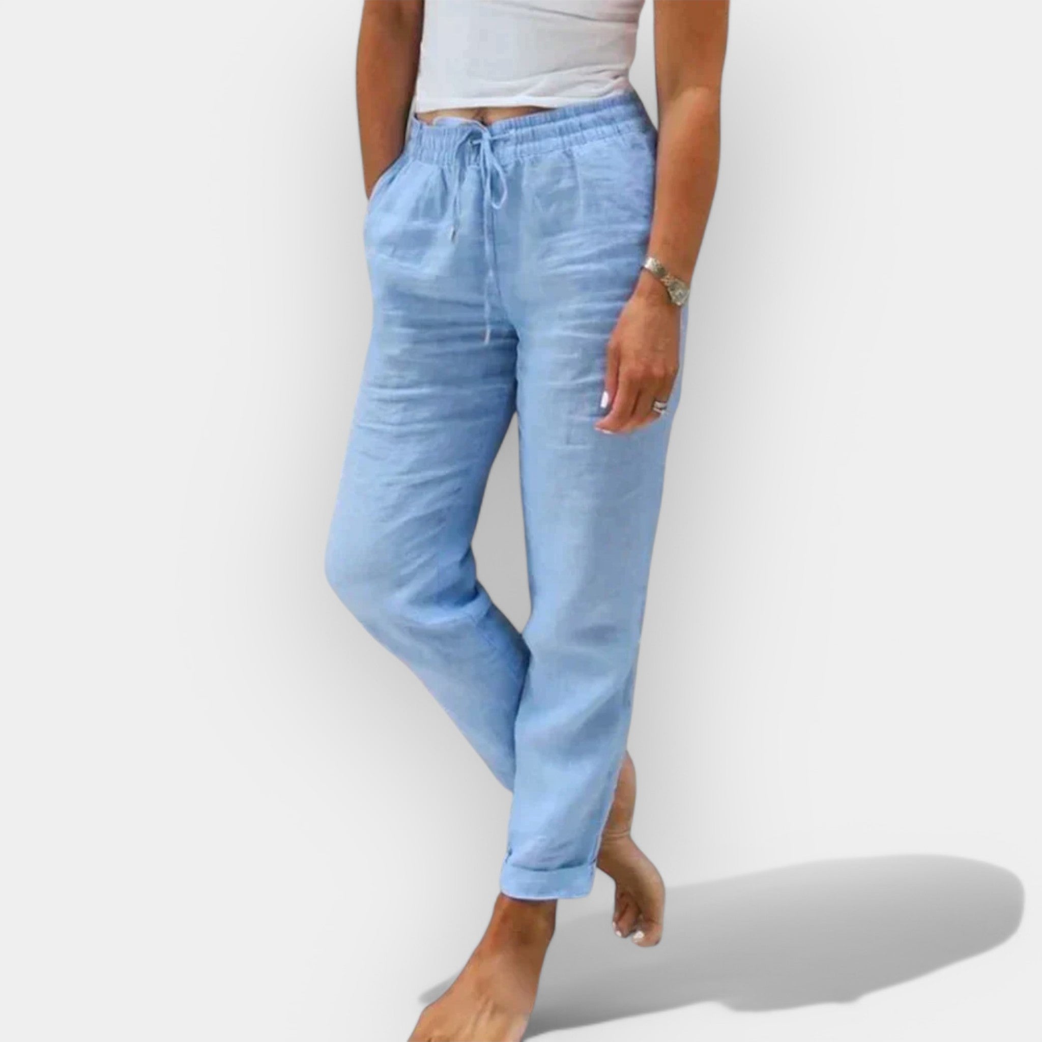 Gail™ | Lightweight Linen Summer Trousers