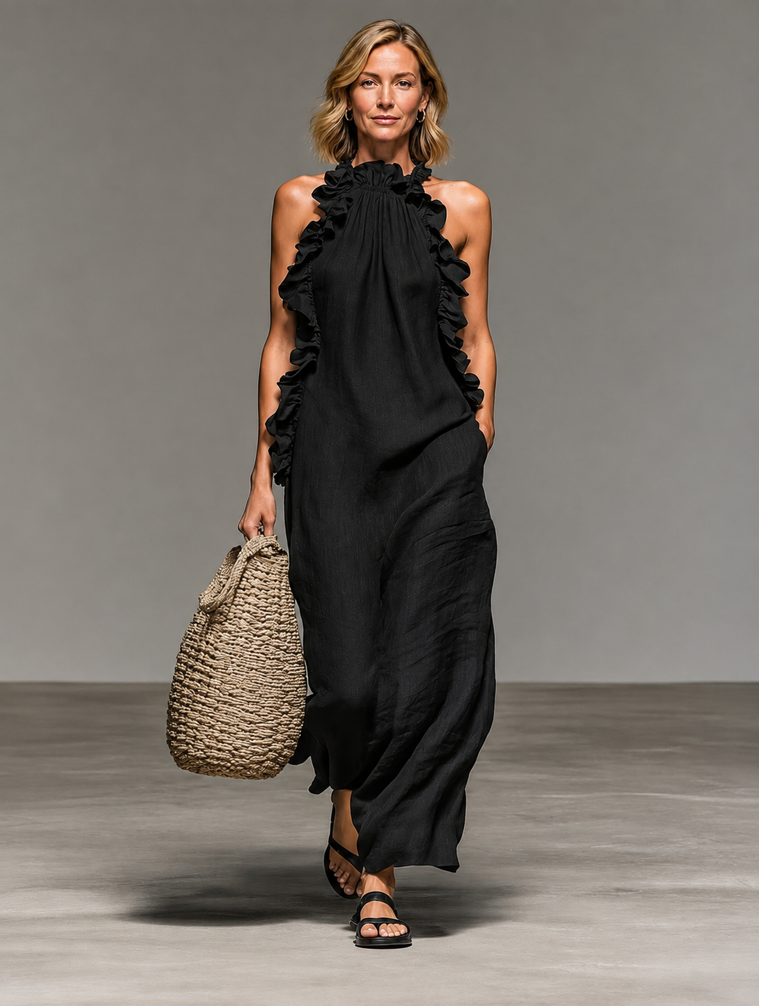 Emma | Soft Ruffle Maxi