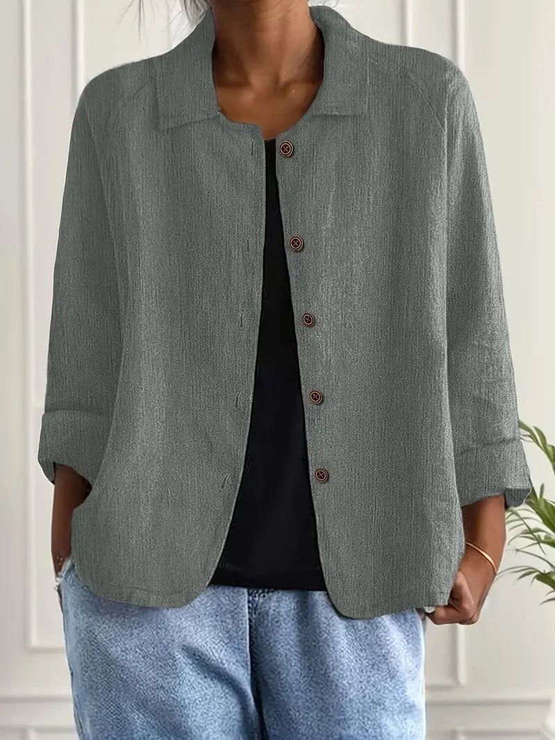 Thessa™ | Classic Long Sleeve Top