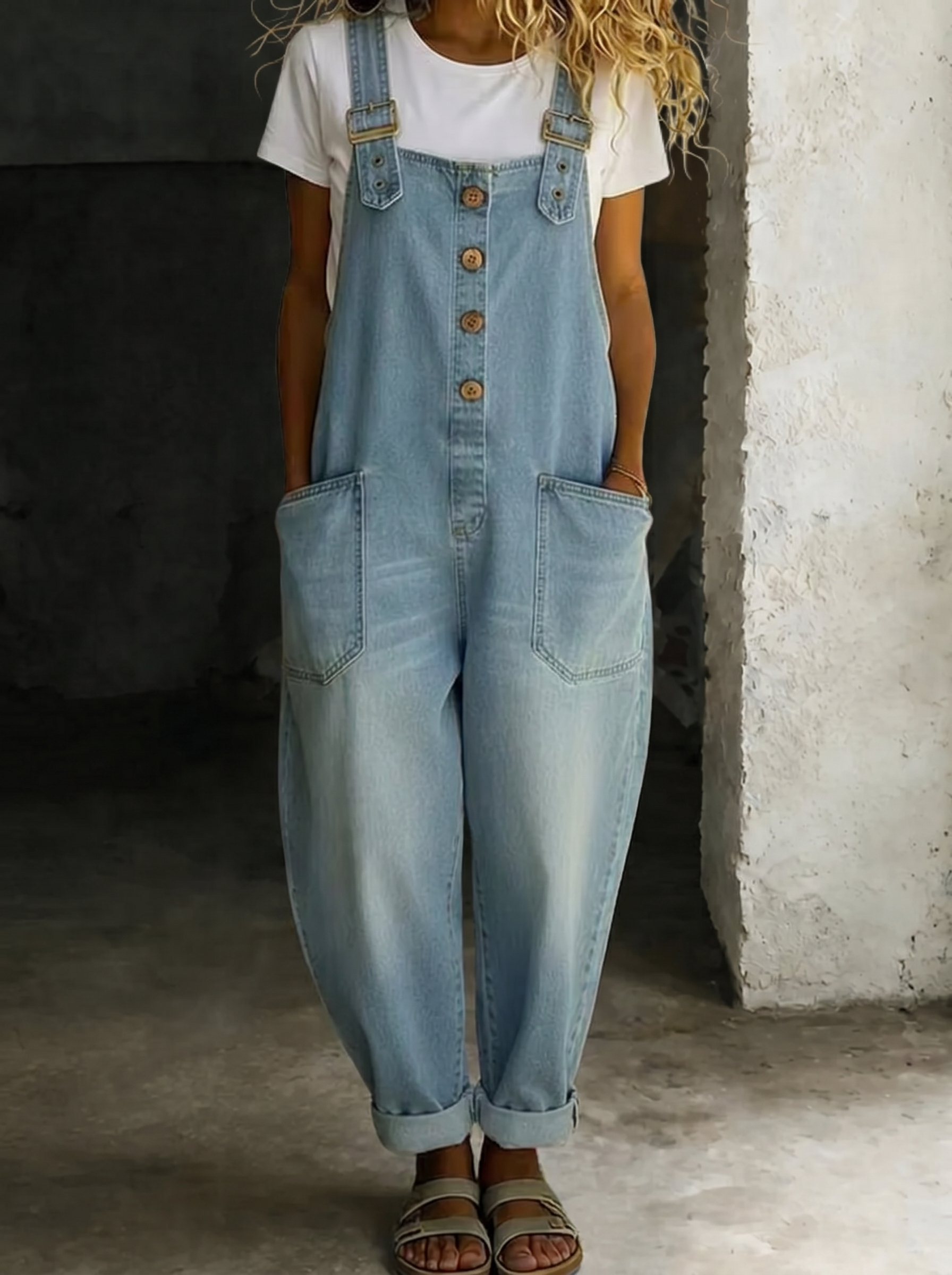 LUBBOCK | Denim Dungarees