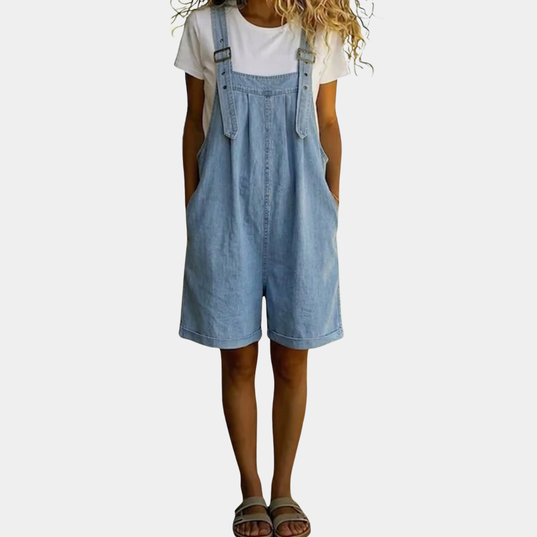 ALPINE | Denim Short Dungarees