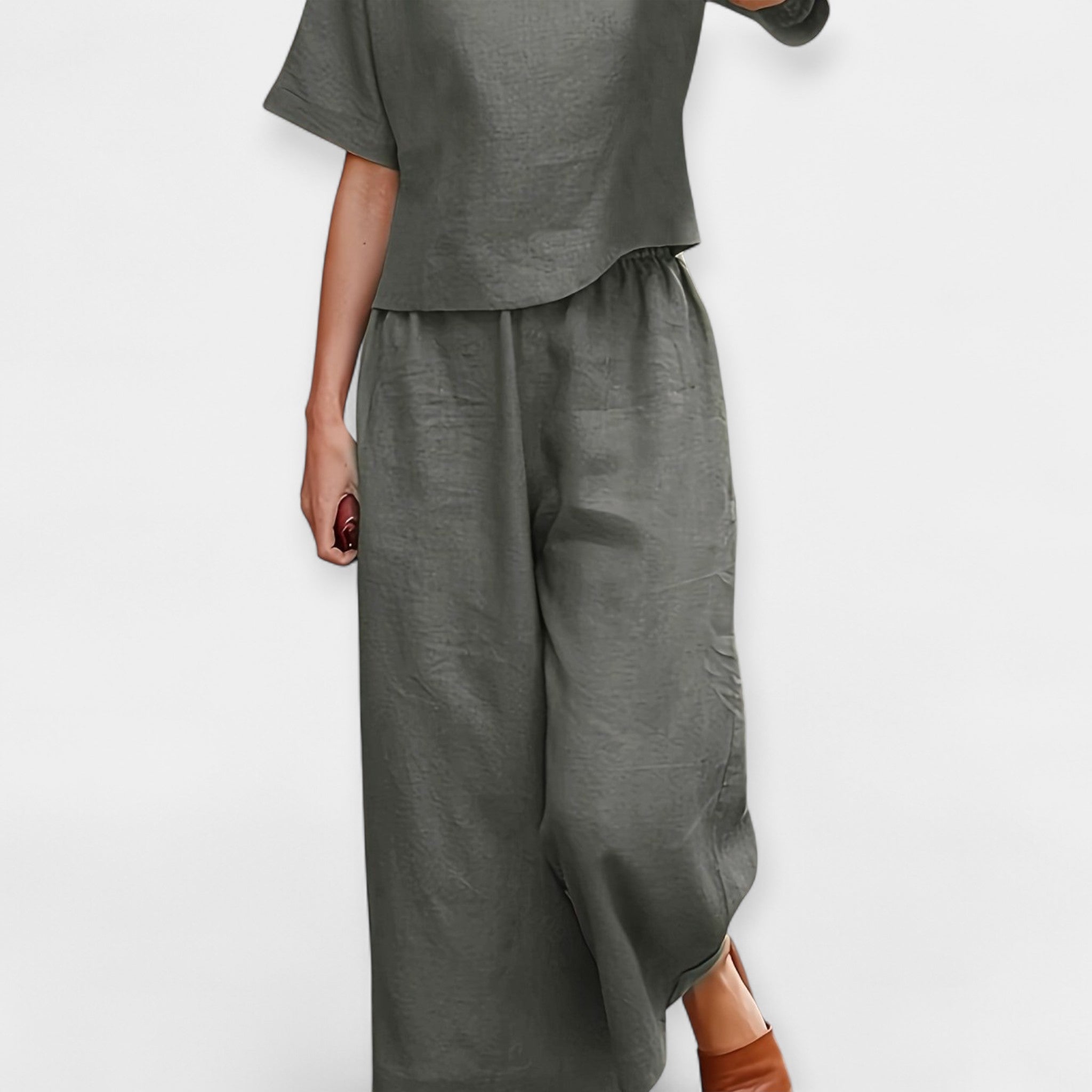 Breezy Short Sleeve Pantsuit
