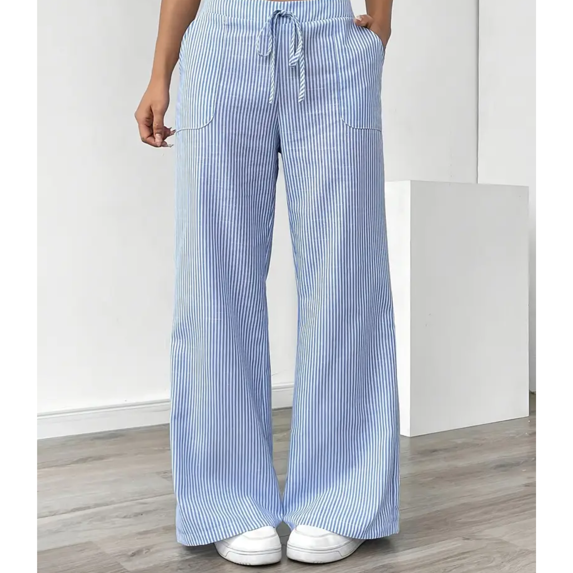 AMBER™ - ELEGANT DRAWSTRING WIDE-LEG PANTS