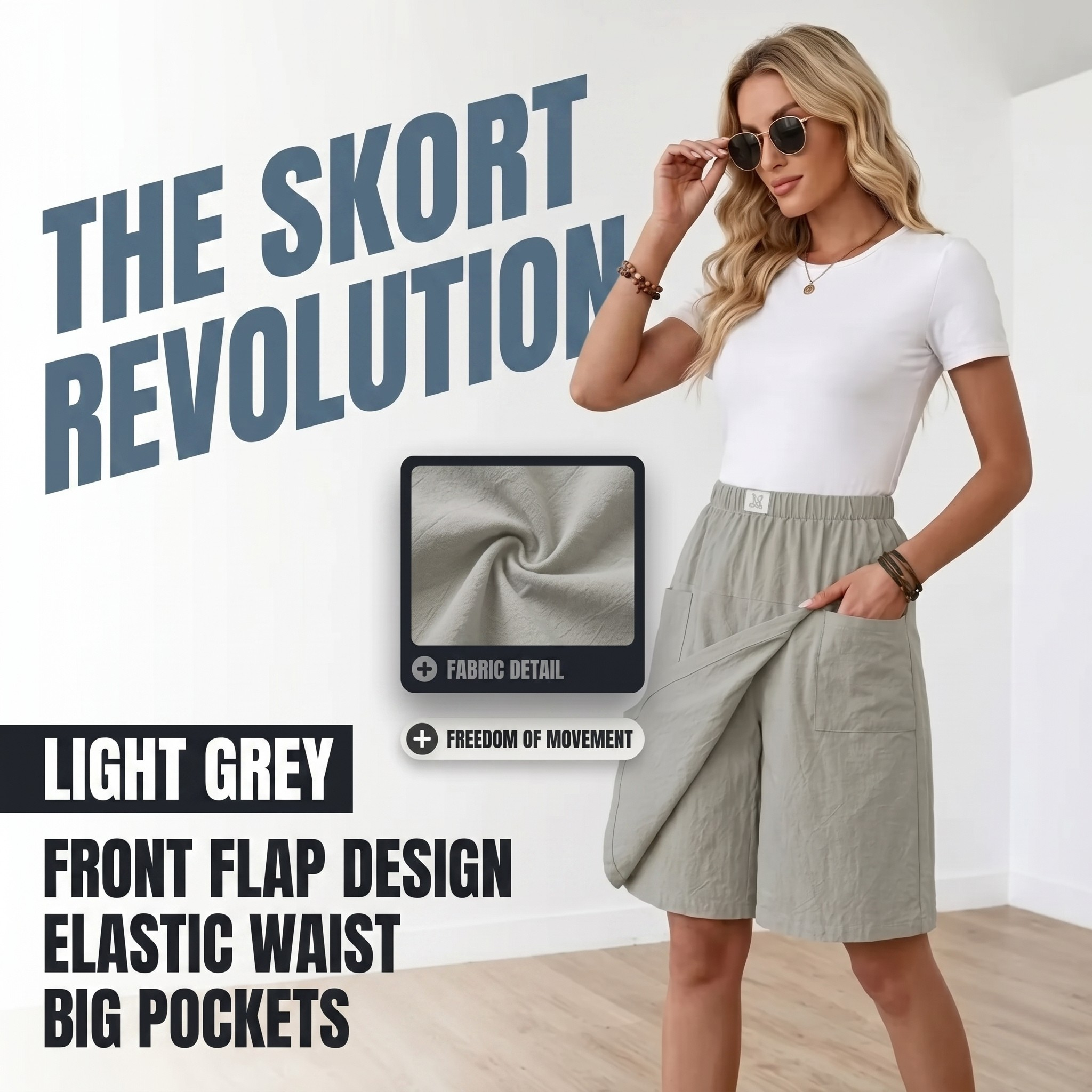 LIBERTY™ - ELASTIC WAIST FREEDOM SKORT
