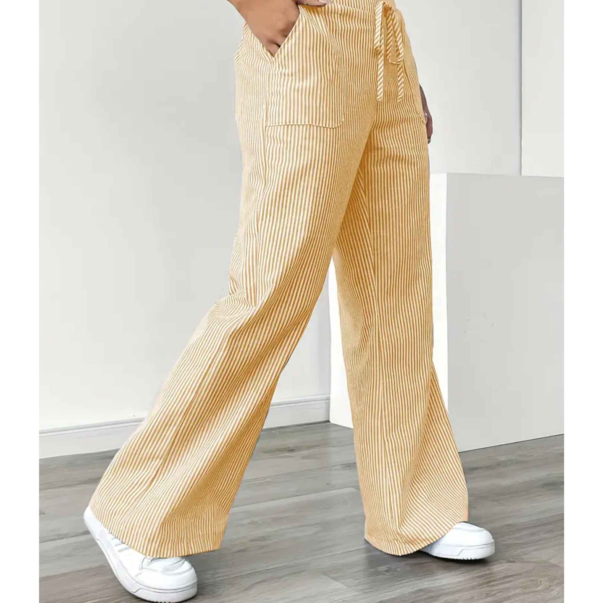 AMBER™ - ELEGANT DRAWSTRING WIDE-LEG PANTS