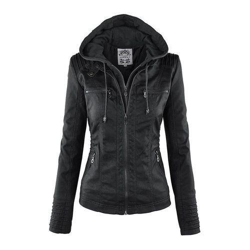 Callista | Hooded Moto Jacket