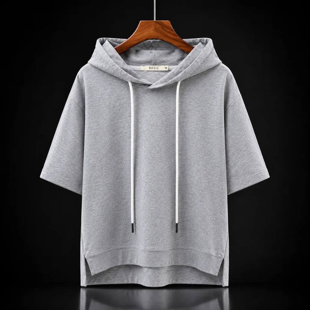 Willow Cotton Half Sleeve Hoodie
