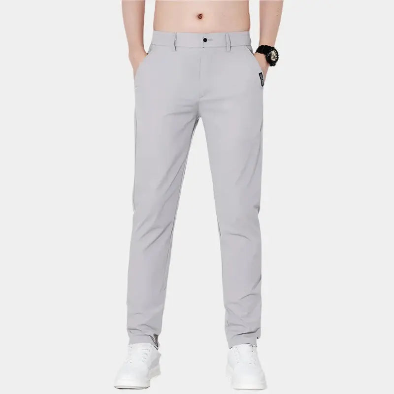 Elastic Waist Basic Pants