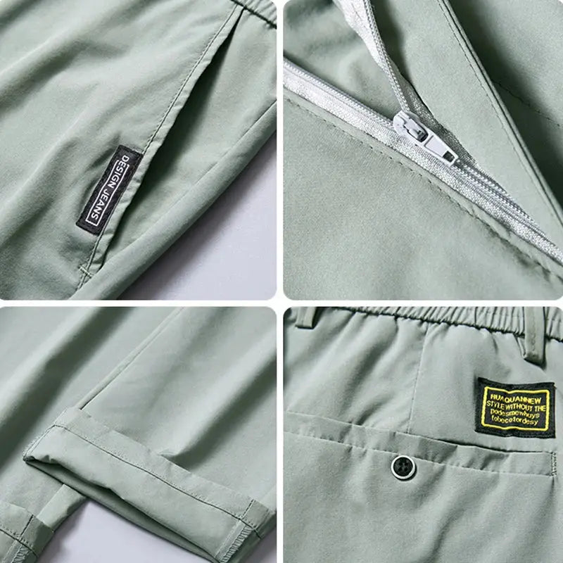 Elastic Waist Basic Pants