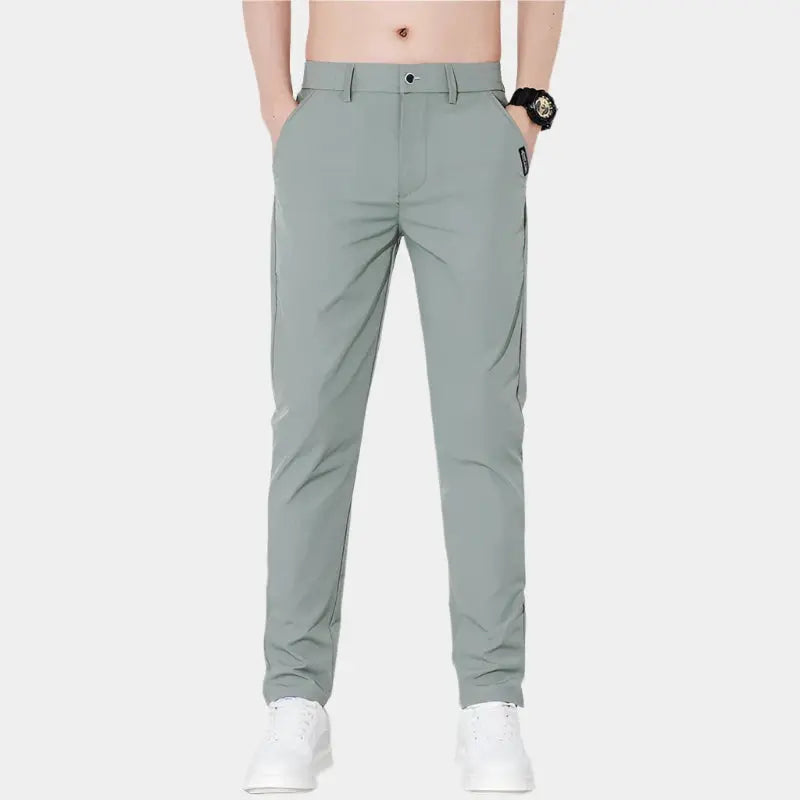 Elastic Waist Basic Pants