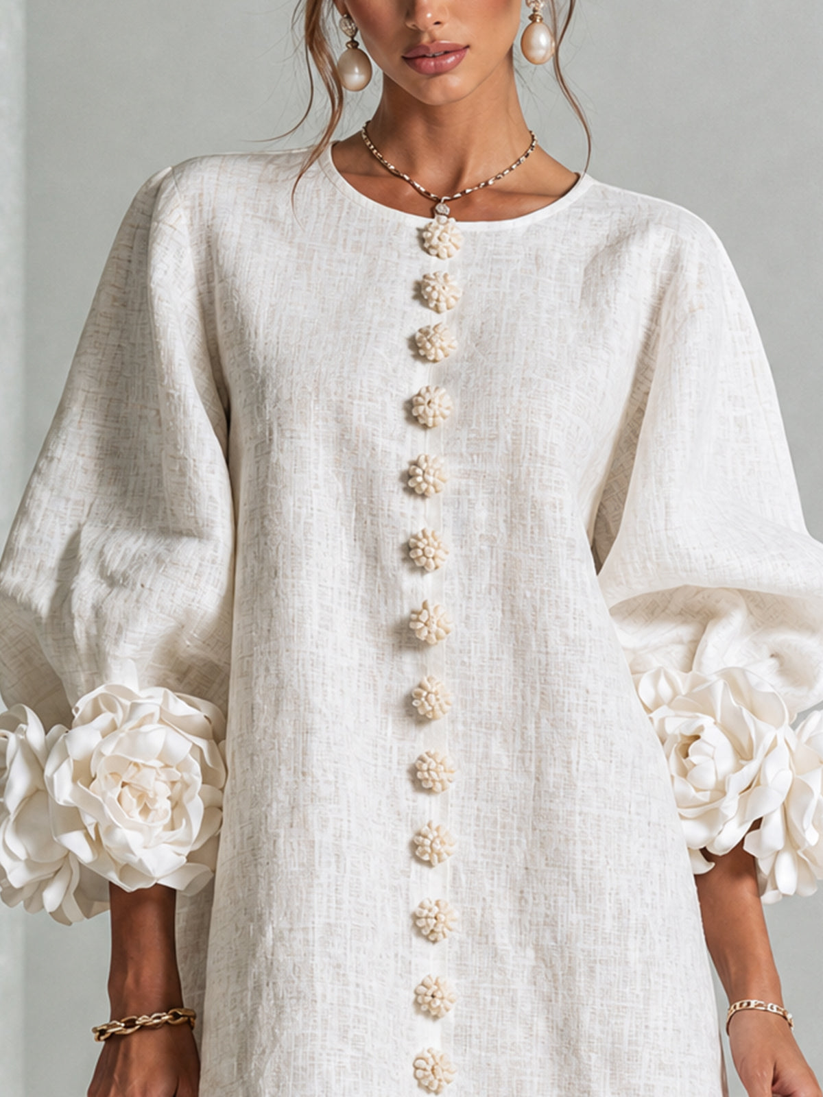 Florence™ | Floral Button-Down Mini Dress