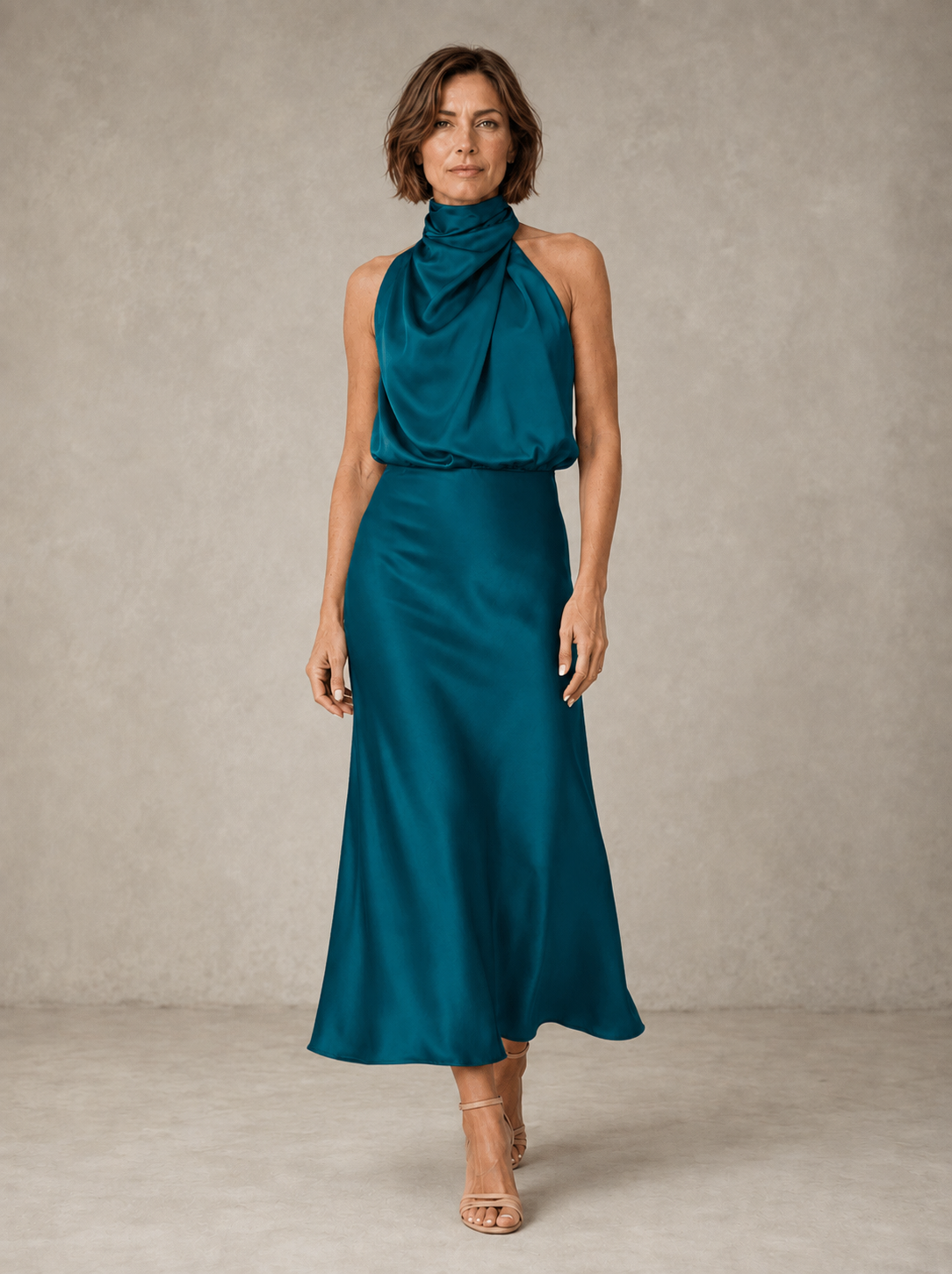 Harper | Halter Satin Evening