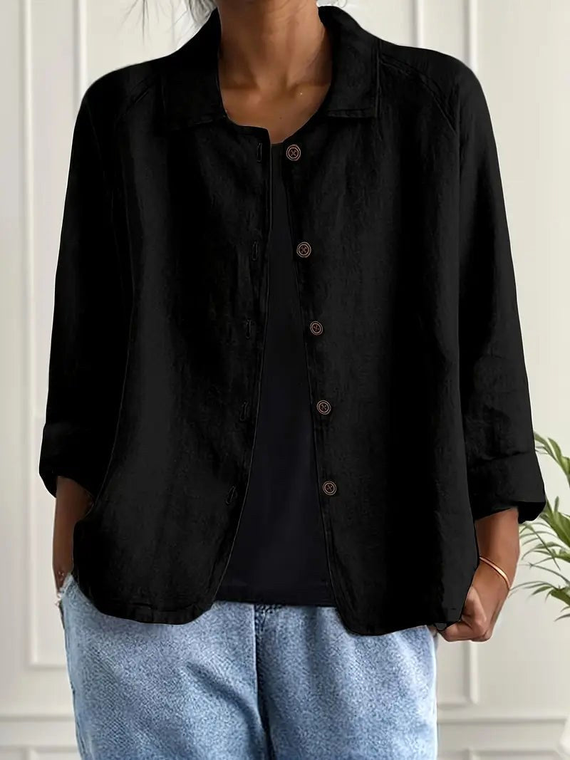 Thessa™ | Classic Long Sleeve Top