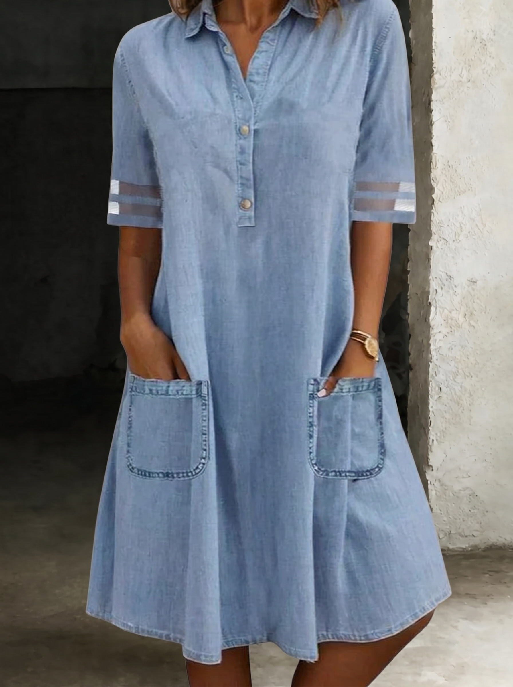 WACO | Denim Shirt Dress