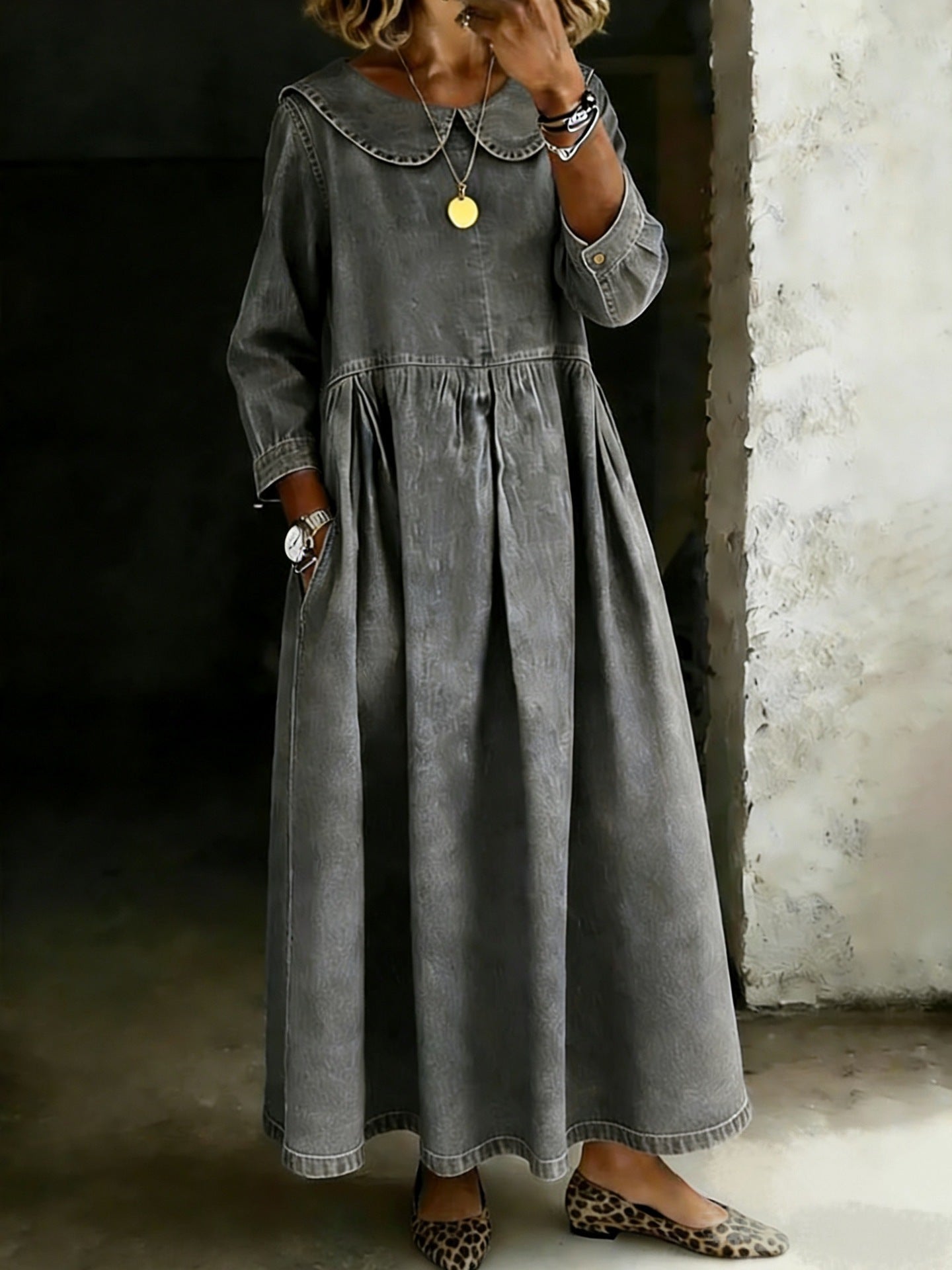 WILLOW | Denim Maxi Dress