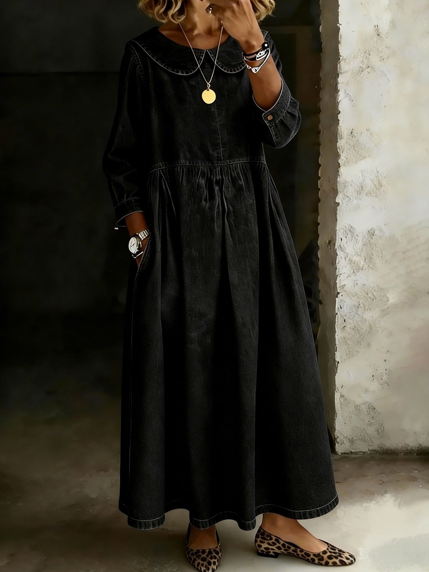 WILLOW | Denim Maxi Dress