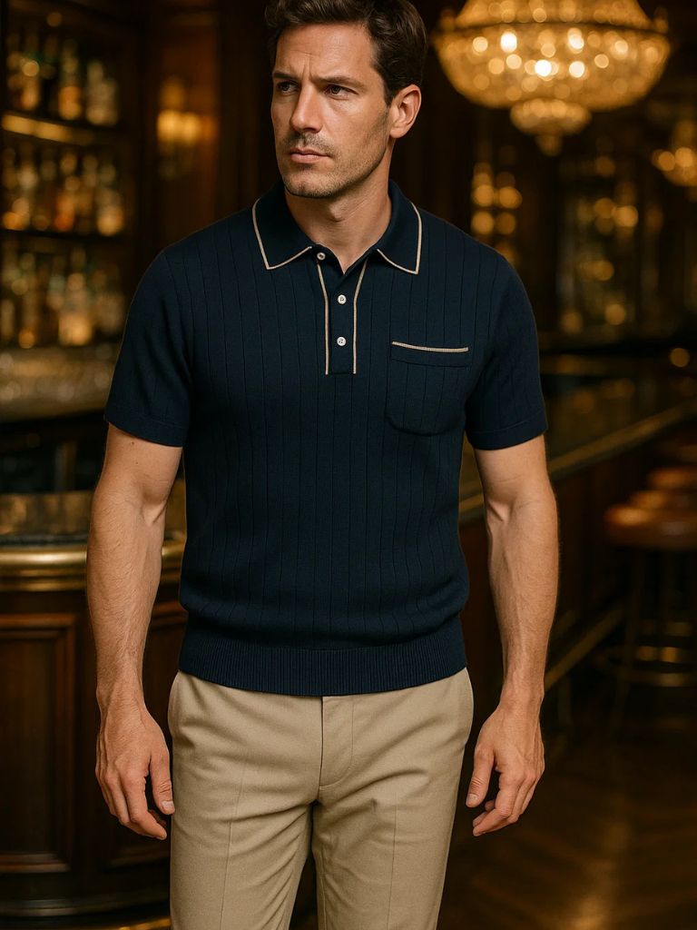 Old Money Knit Polo - Rowan
